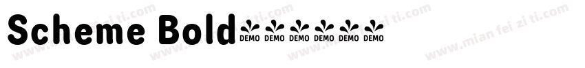 Scheme Bold字体转换